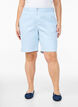 Striped Bermuda shorts with high waist, Light Blue, Model image number 3