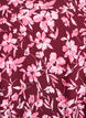 Short-sleeved cotton dress with print, Dark Bordeaux, Packshot image number 2