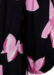 Midi dress with floral print and 3/4 sleeves, Black, Packshot image number 3
