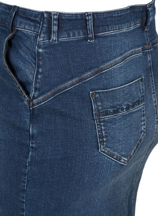 Denim skirt, Dark blue denim, Packshot image number 3