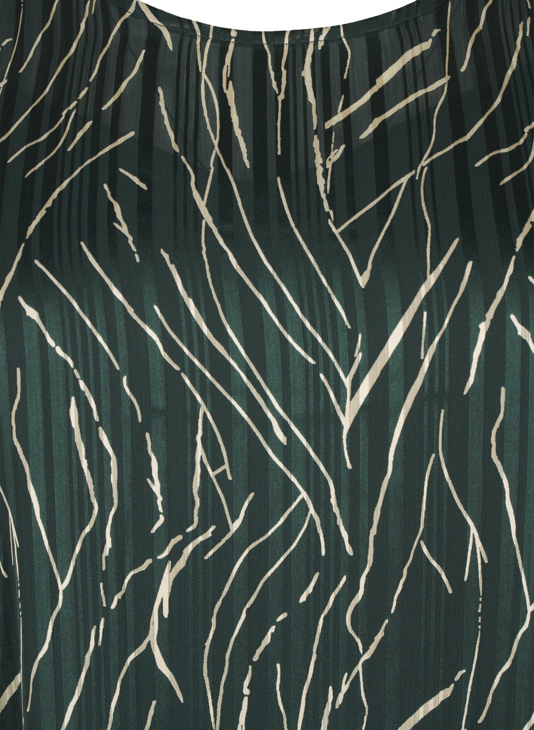 Zizzifashion Short printed dress with a round neck, Scarab Safari AOP, Packshot image number 2