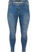 Cropped Amy jeans with a zip, Blue, Packshot image number 0