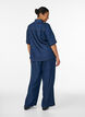 Wide-leg Lyocell trousers with a denim look, Blue, Model image number 1