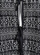 Cardigan with openwork pattern and tie strings, Black, Packshot image number 2