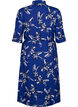FLASH - Shirt dress with floral print, Navy Blazer Flower, Packshot image number 1