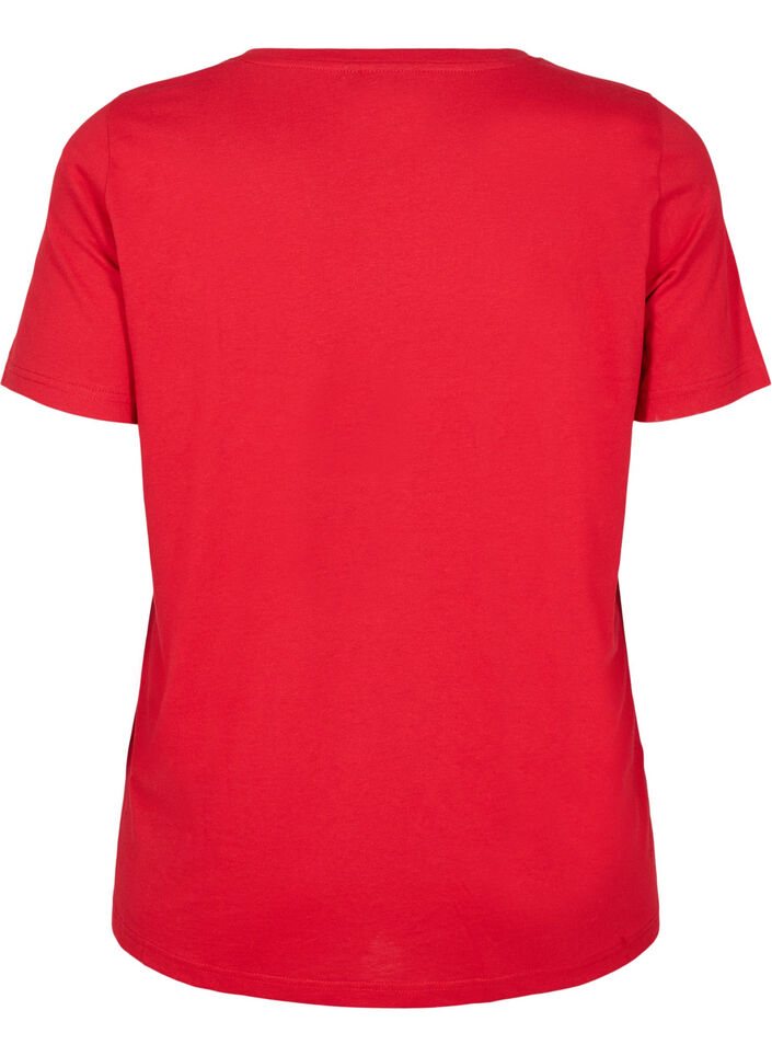 FLASH - T-shirt with motif, Red, Packshot image number 1