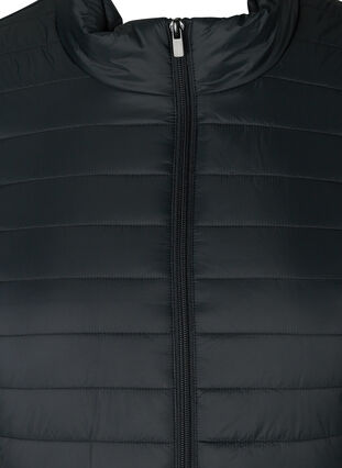 Short quilted jacket with a zip, Black, Packshot image number 2