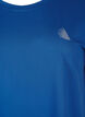 Solid-coloured workout T-shirt, Blue, Packshot image number 2