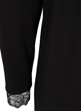 Long-sleeved dress, Black , Packshot image number 3
