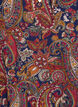 Viscose blouse with paisley print and elbow length sleeves, Blue, Packshot image number 2