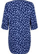 Floral tunic with 3/4 sleeves, M. Blue Flower AOP, Packshot image number 1