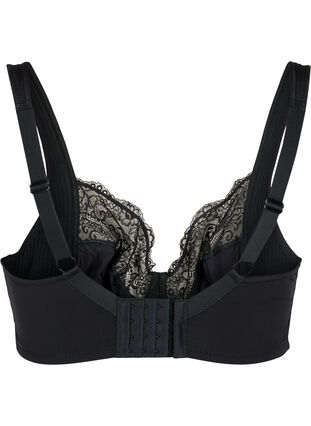 Full cover bra with padded straps, Black, Packshot image number 1