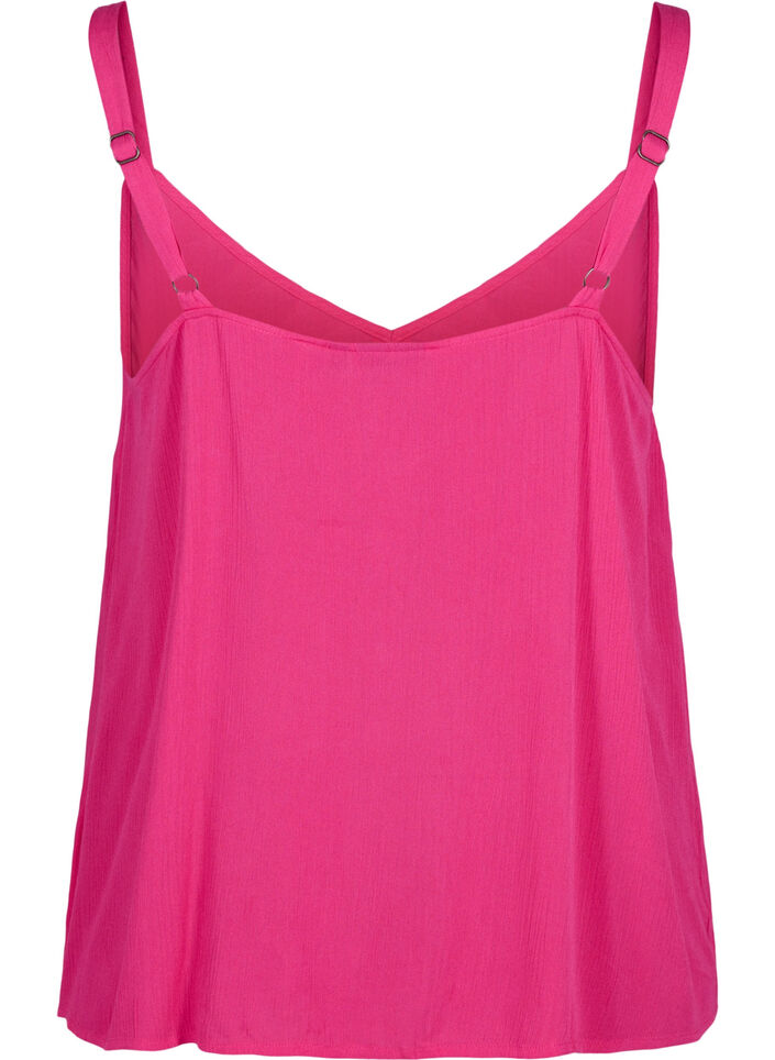 Viscose top with narrow straps, Raspberry Sorbet, Packshot image number 1