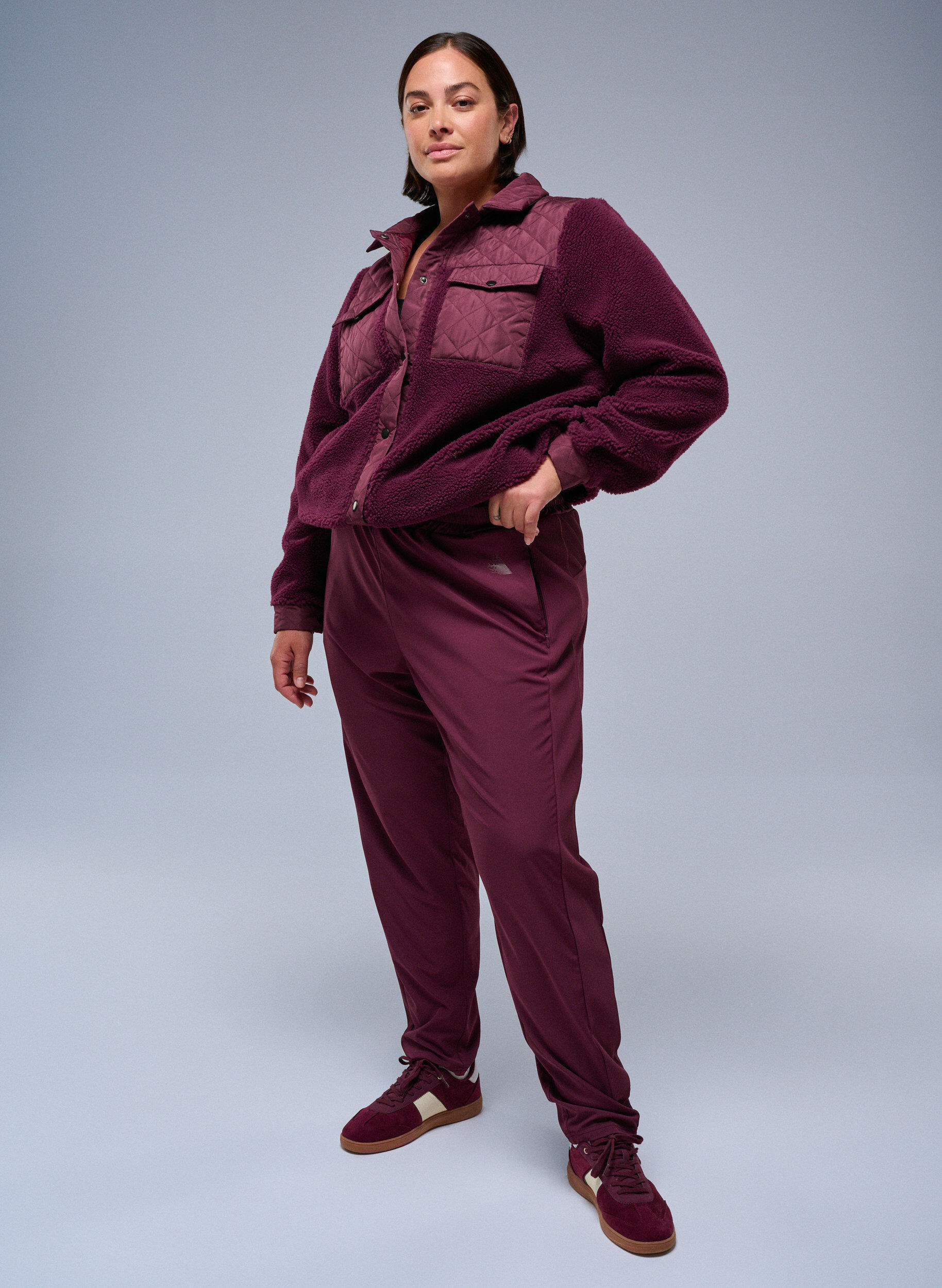 Zizzifashion Lightweight training trousers with pockets, Red, Image image number 0