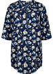 Floral tunic with 3/4 sleeves, P. Blue Flower AOP, Packshot image number 0