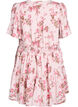Short dress with floral print and V-neck, Pink, Packshot image number 1