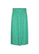 FLASH - Viscose maxi skirt with smocking, Green, Packshot image number 0