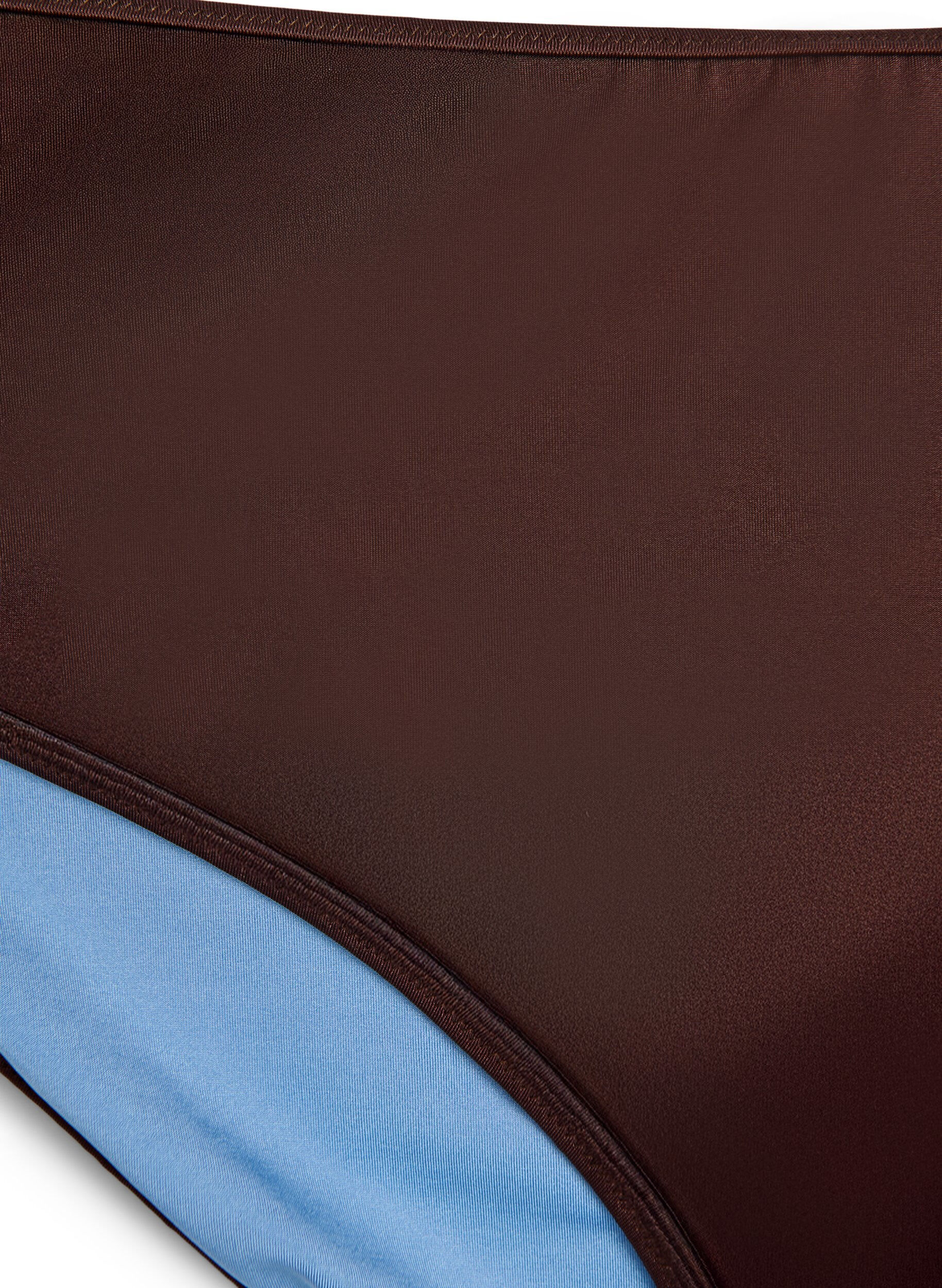 Zizzifashion Reversible bikini bottoms with regular waist, Brown, Packshot image number 2