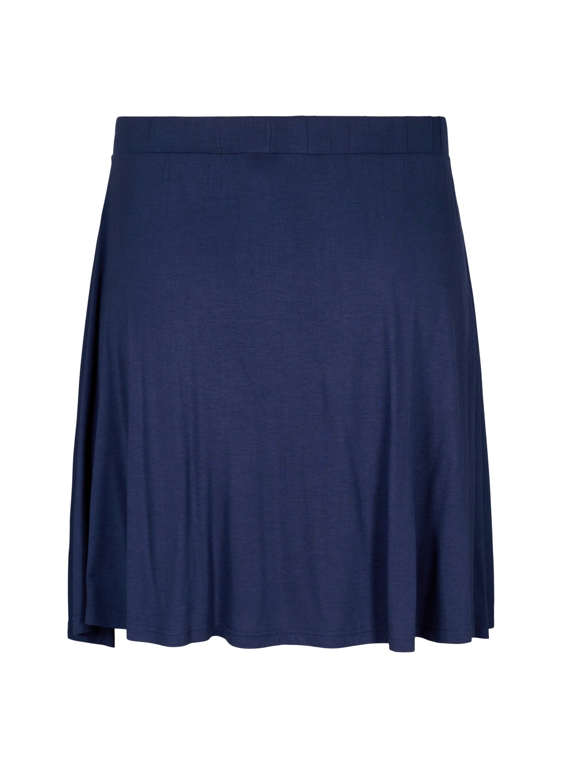 Zizzifashion Loose viscose skirt, Blue, Packshot image number 1