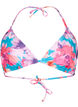 Triangle bikini bra with print, Pink, Packshot image number 0