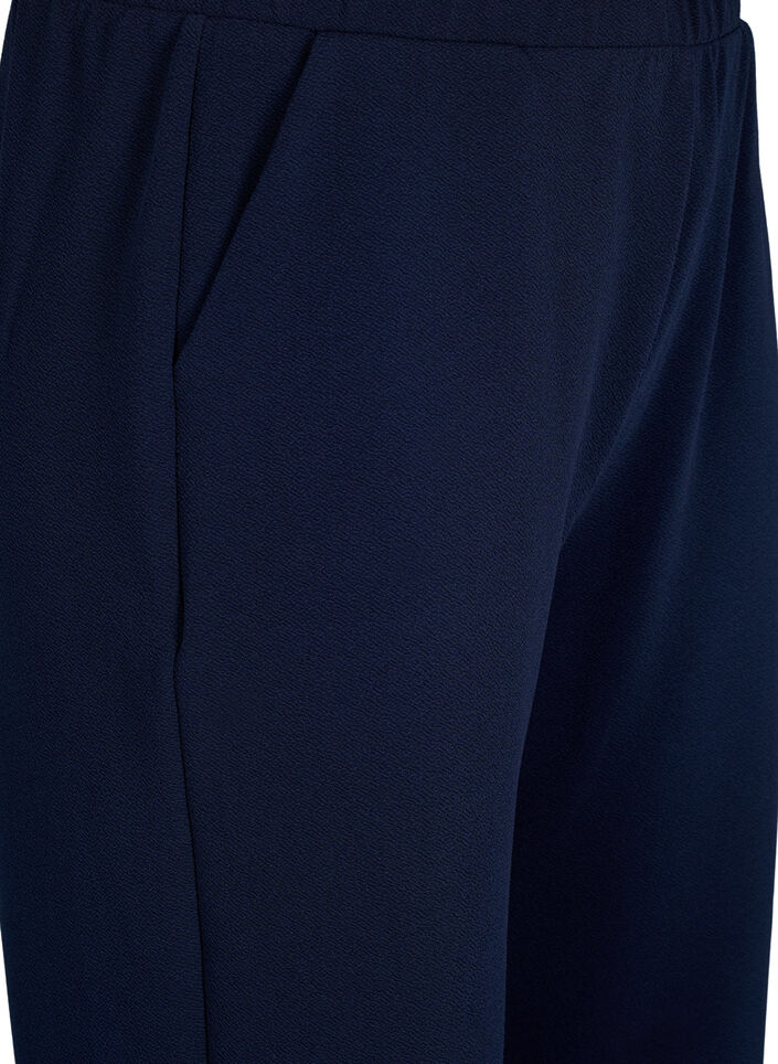 Loose trousers with 7/8 length, Blue, Packshot image number 2