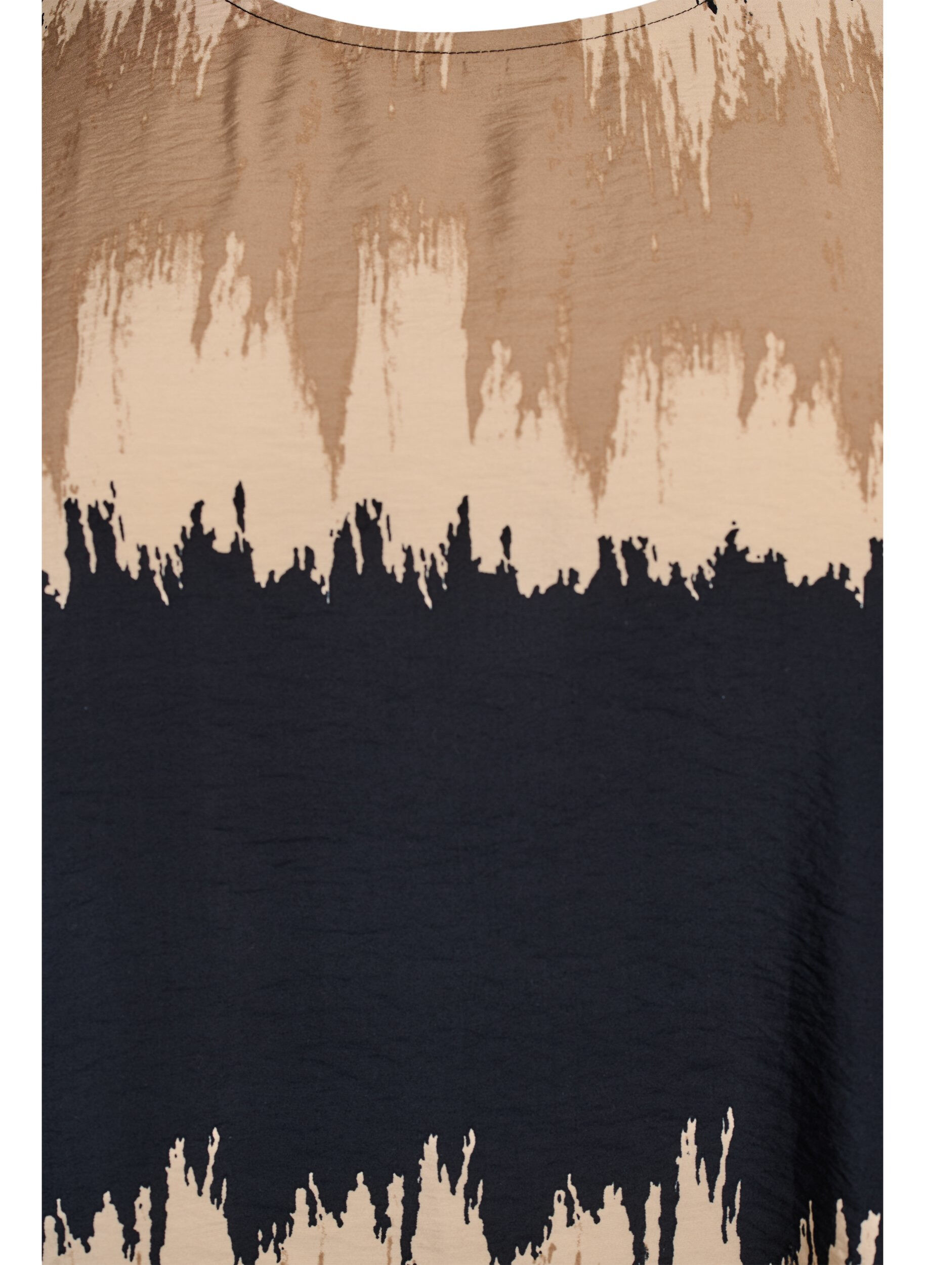 Zizzifashion Blouse with wide sleeves and graphic print, Black, Packshot image number 2