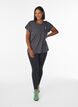 Solid-coloured training T-shirt, Dark Grey, Model image number 1