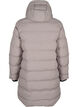 Puffer coat with hood and pockets, Beige, Packshot image number 1
