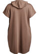Short sleeve sweat dress in modal mix, Brown, Packshot image number 1