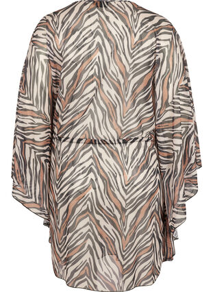 Beach dress with an adjustable waist, Zebra Print, Packshot image number 1