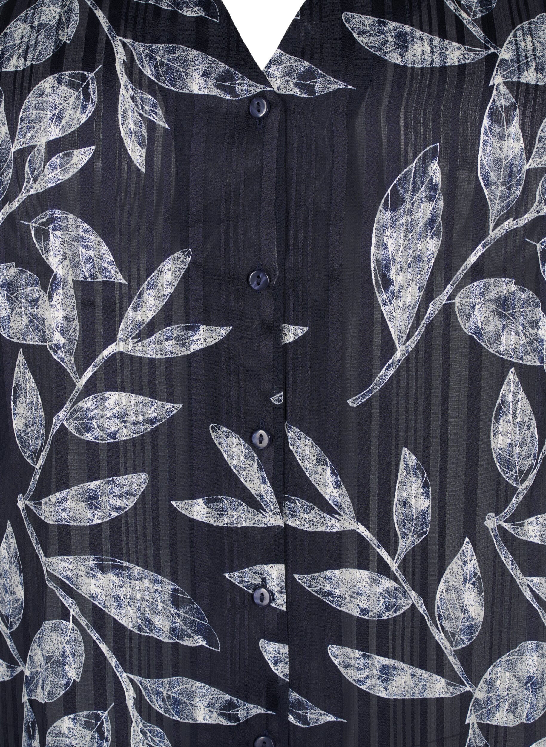 Zizzifashion Long-sleeved shirt with buttons, Blue, Packshot image number 2