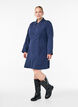 Short twill dress with zipper, Blue, Model image number 1