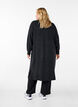 Long knitted cardigan with pockets, Dark Grey Melange, Model image number 1