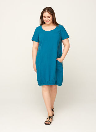 Dress with pockets, Blue Coral, Model image number 2