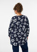 Floral blouse with long sleeves, Blue, Model image number 2