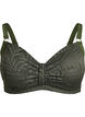 Bikini top with textured mesh and removable padding, Green, Packshot image number 0