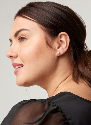 Pearl earrings, Rose, Model image number 0