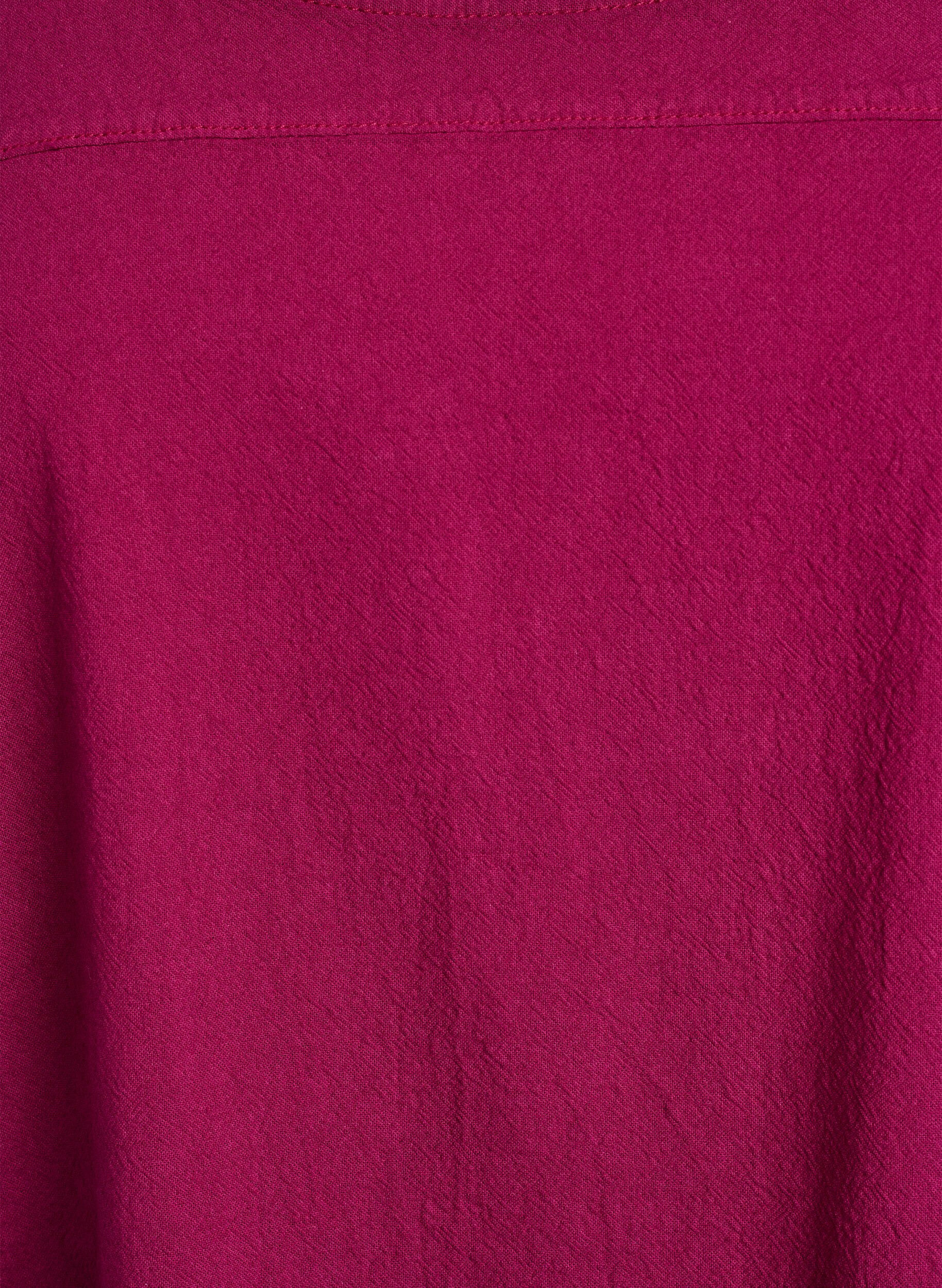 Zizzifashion Short sleeve cotton dress, Red, Packshot image number 2