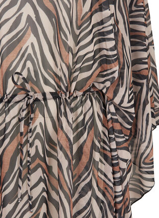 Beach dress with an adjustable waist, Zebra Print, Packshot image number 2
