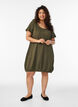 Short sleeve cotton dress, Green, Model image number 1
