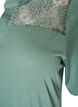 Jersey dress with lace details and a layered skirt, Green, Packshot image number 3