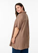 Tunic with collar and side pockets, Brown, Model image number 2