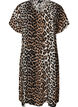 V-neck dress in viscose, Brown, Packshot image number 0
