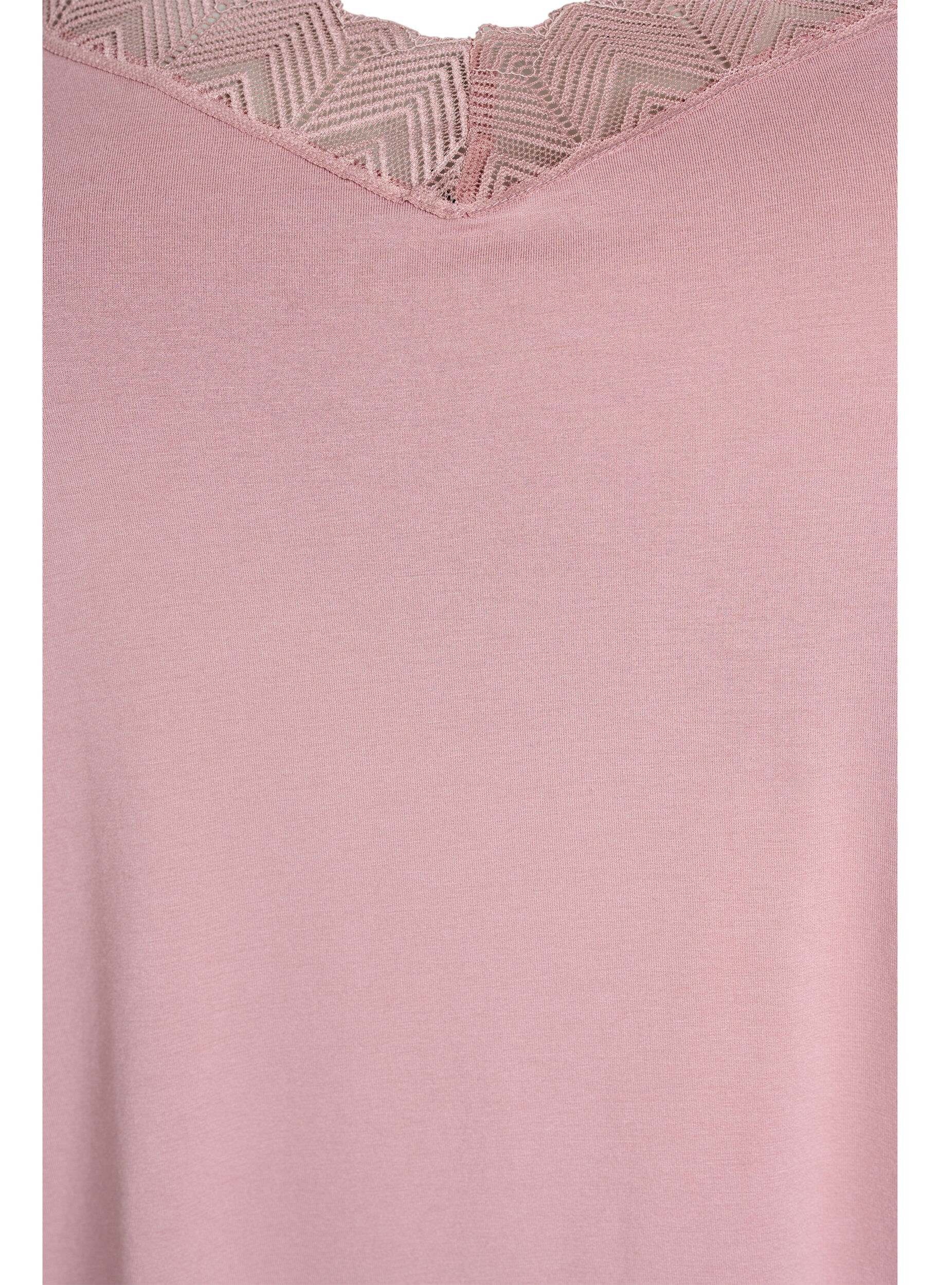 Zizzifashion Top with lace detail and spaghetti straps, 1342, Packshot image number 2