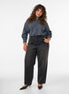 Checked shirt with rhinestones, Blue, Model image number 1