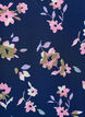 Printed top with v-neck, Blue, Packshot image number 2