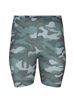 Camouflage cycling shorts, Army AOP, Packshot image number 0