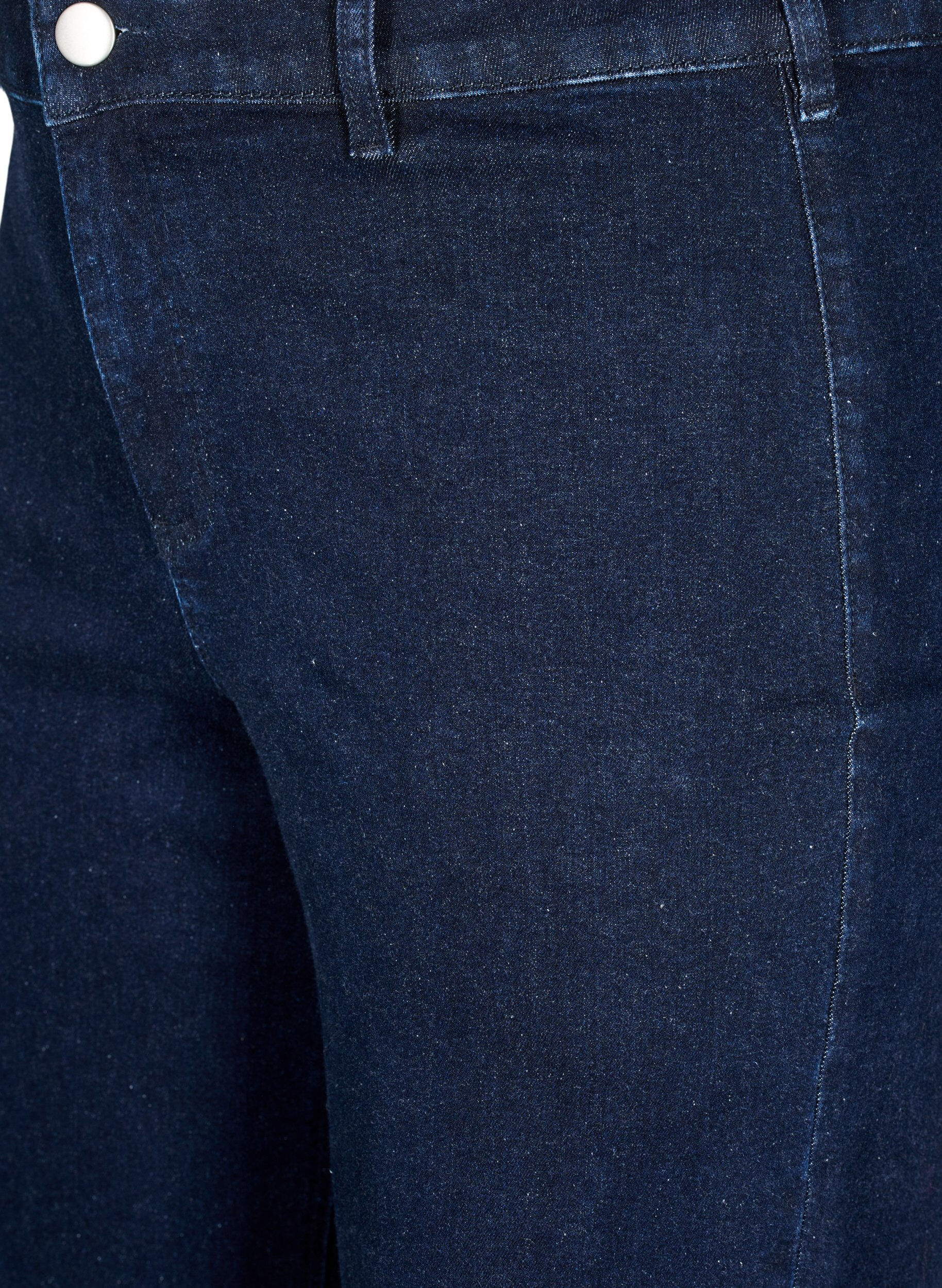 Zizzifashion High-waisted jeans with wide legs, Blue, Packshot image number 2