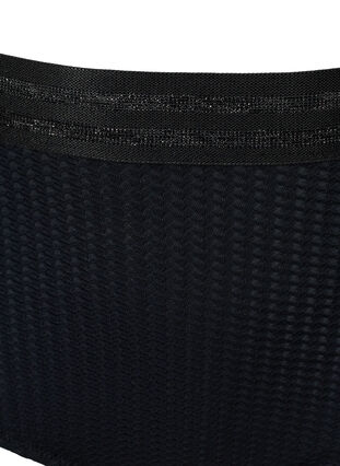 High-waisted bikini bottoms with glitter, Black, Packshot image number 2