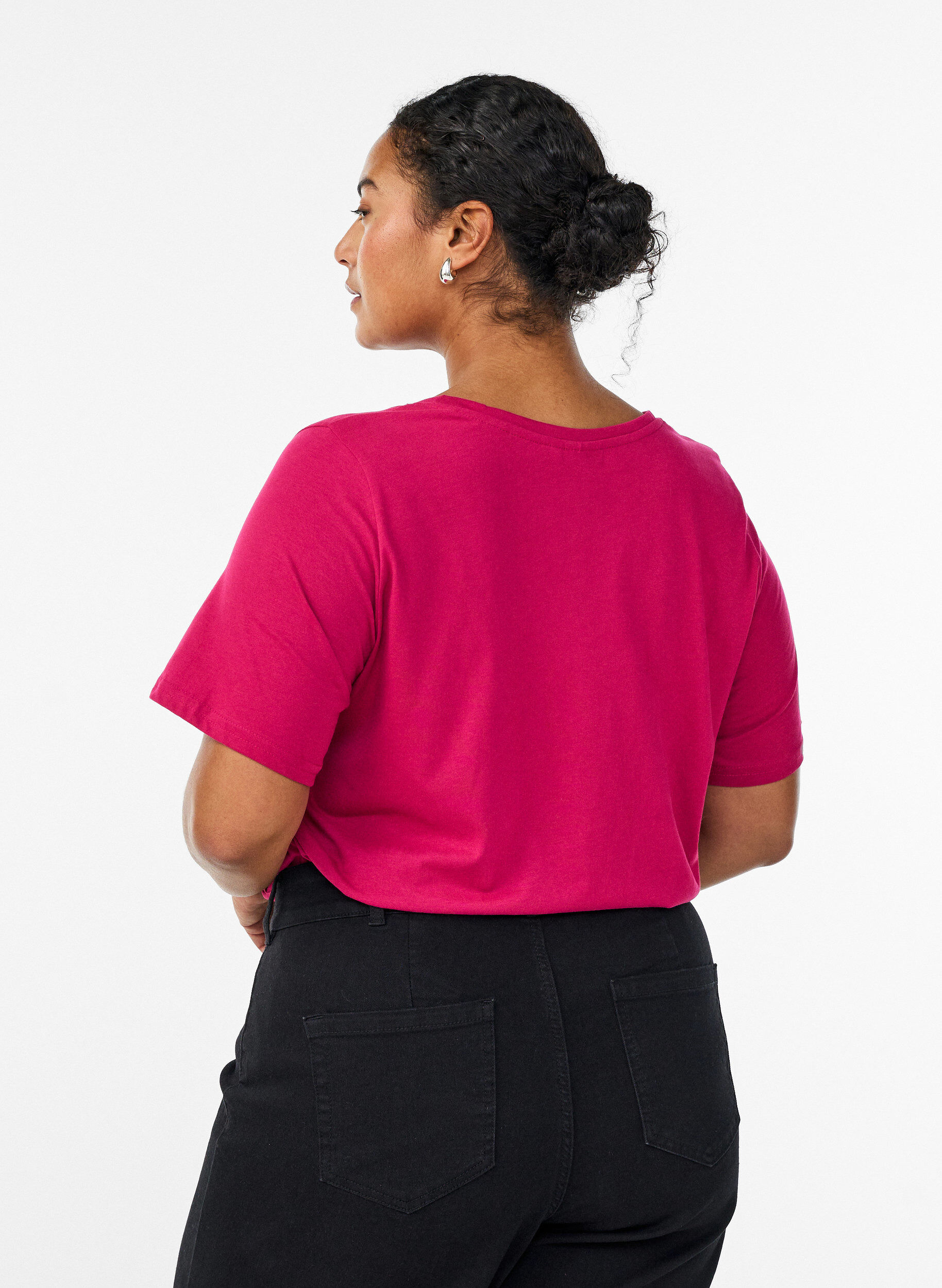 ZizzifashionT-shirt with motif, Red, Model image number 2
